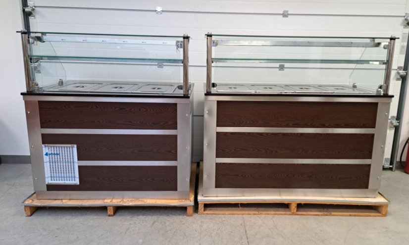 Chladicí výdejní chladící stůl - pult EMPERO EMP.BSS.20 / banketní vozík, bufetový pult