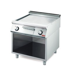 Gastro M 700 elektrická grilovací deska GM70/80FTES-CR hladká a chromovaná