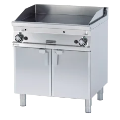 Grilovací deska 76x51 plynová chromovaná hladká s podestavbou | RM - FTL-78GS