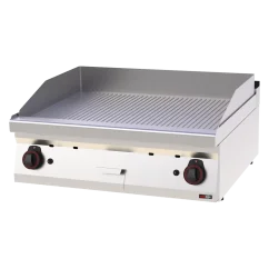 Grilovací deska 80x51 plynová chromovaná rýhovaná bez podestavby | REDFOX - FTRC 70/08 G