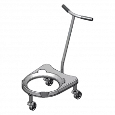 vozík manipulační pro kotlíky 80l | RM - WKK 80