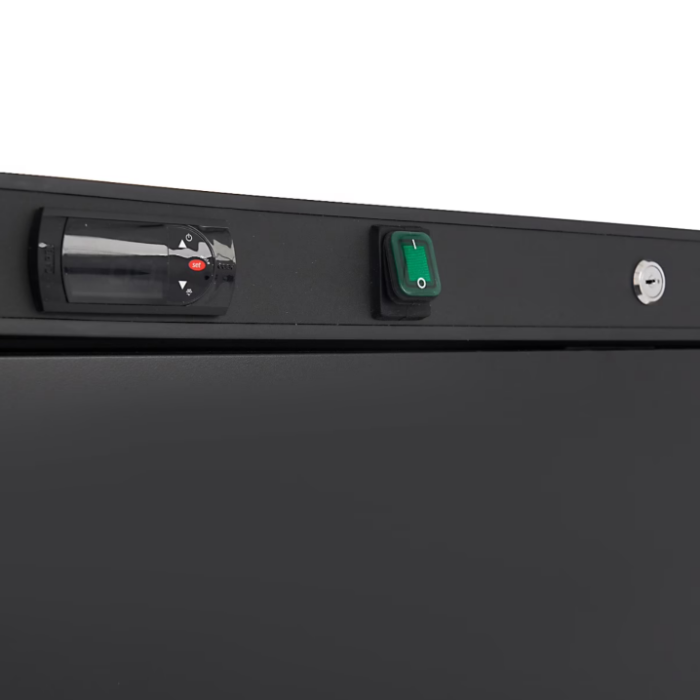 Maxima Mrazící skříň 600l, 6 pevných polic, černá