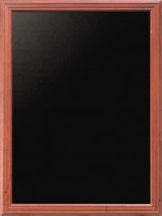 Nástěnná popisovací tabule UNIVERSAL, 70x90 cm, mahagon