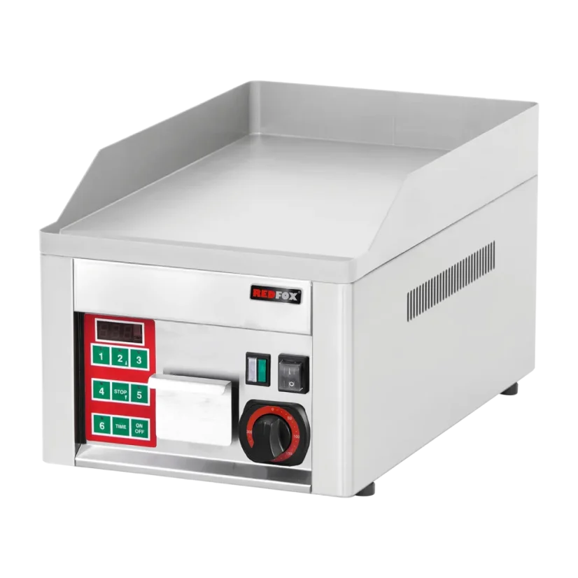 Grilovací deska hladká s digitálním časovačem | REDFOX - FTHC 30 ED