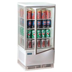 Polar chlazená vitrínová skříň bílá 68l