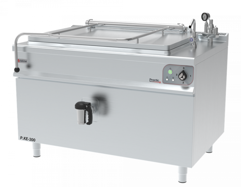 Elektrický varný kotel P‑KE‑300 – objem 300 l, hranatý Elektrický varný kotel P‑KE‑300 – objem 300 l, hranatý