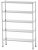 Nerezový regál 5policový 50 × 50 × 180 cm
