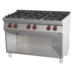 Sporák plynový 6x hořák ECO s podestavbou | REDFOX - SPB 70/120 G