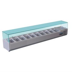 Polar chlazený přípravný servírovací pult pro 10 GN 1/4