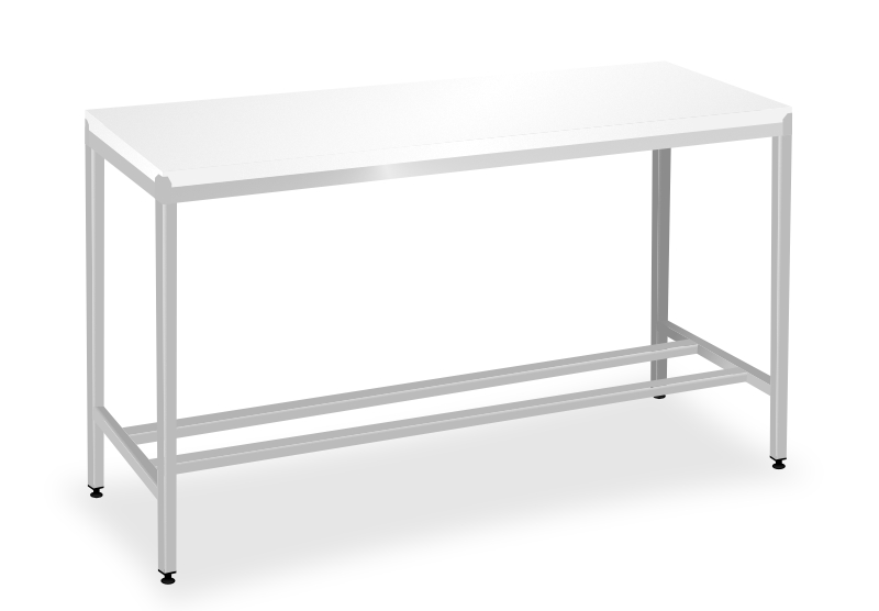GG Nerezový stůl s 20mm polyetylénovou deskou 1000x600x850mm