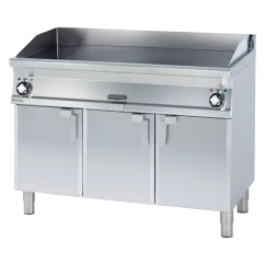 Grilovací deska 119x52 elektrická chromovaná hladká s podestavbou 400 V | RM - FTL-712ETS