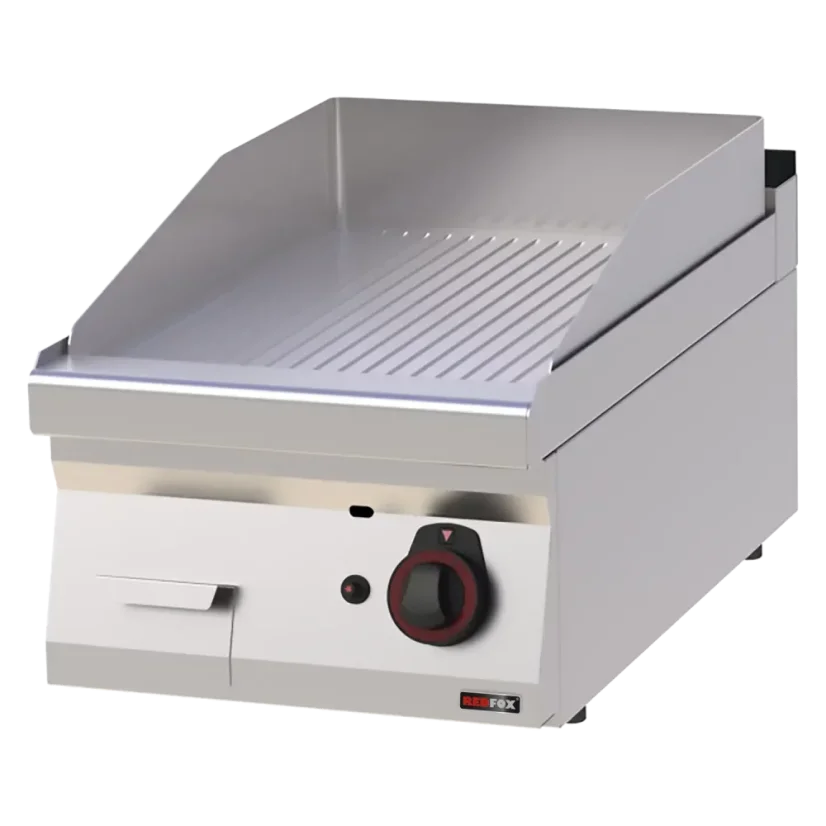 Grilovací deska 40x51 plynová chromovaná rýhovaná bez podestavby | REDFOX - FTRC 70/04 G