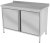Nerezový stůl se skříňkou 100×70×85 cm