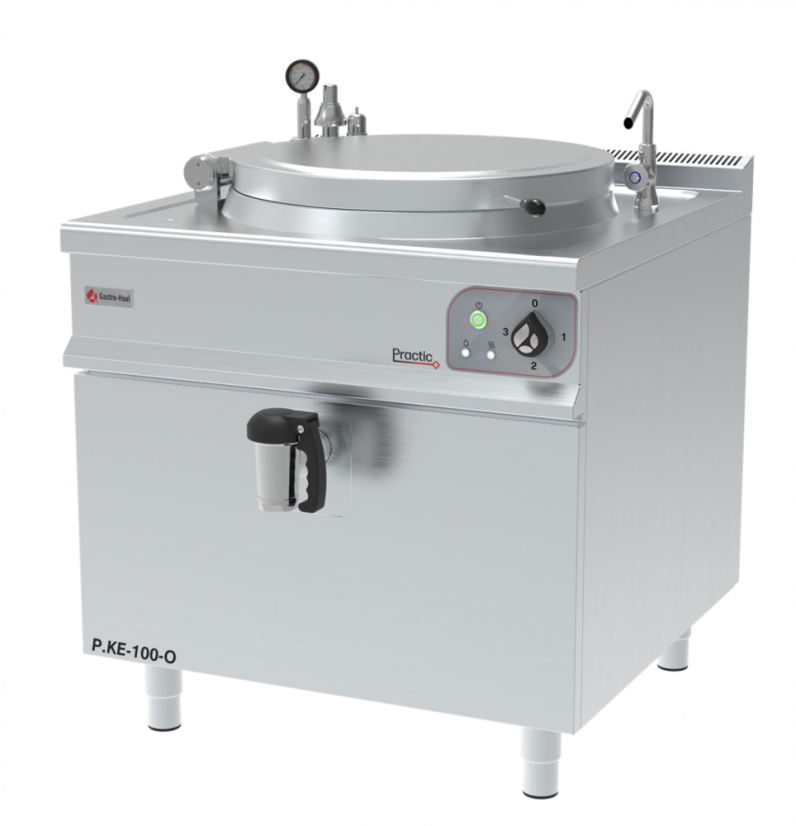 Elektrický varný kotel P-KE-100 O – objem 100 l, kulatý Elektrický varný kotel P-KE-100 O – objem 100 l, kulatý