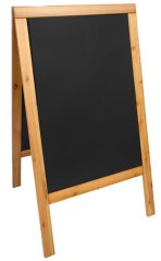 Nabídková stojanová tabule WOODY SANDWICH 125x70 cm, teak