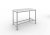 Nerezový stůl s polyetylénovou deskou 120×70×85 cm