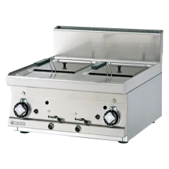 Fritéza plynová dvojitá 0,75 kW/l, 8+8 l bez podestavby | RM - F2/8T-66G