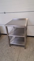 Nerezový stůl s policemi 700 x 650 x 900 mm