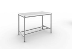 Nerezový stůl s polyetylénovou deskou 120×60×85 cm