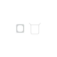 Gastronádoba se sklápěcími úchyty GN 1/6 200 mm