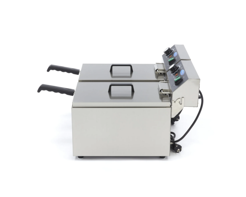 Maxima Elektrická fritéza 2 × 11 l – dvojitý koš