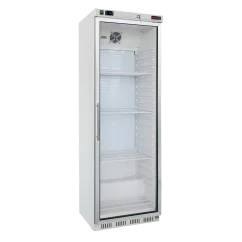 Skříň chladicí 350 l, prosklené dveře, bílá | REDFOX - DR 400 G