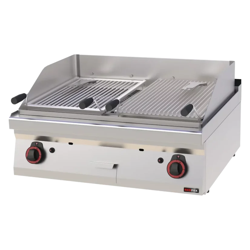 Lávový gril plynový 2x 52x36 | REDFOX - GL 70/08 G