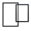 Nást.tab.se skleněnou oboustr.popis.plochou,černý rám,1xbílý+1xčerný popis.60x40