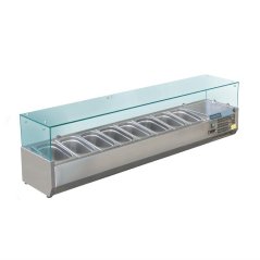 Polar chlazená servírovací vitrína pro 8 GN 1/3
