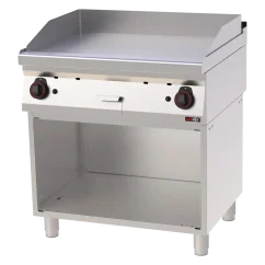 Grilovací deska 80x51 plynová hladká s podestavbou | REDFOX - FTH 70/80 G