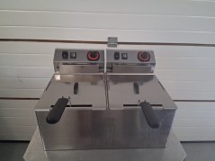 Fritéza elektrická dvojitá 0,38 kW/l, 8+8 l stolní 230 V | REDFOX - FE 77