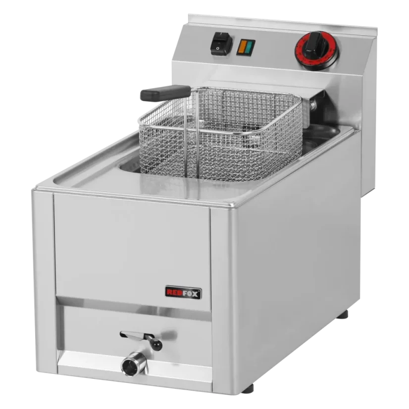 Fritéza elektrická 0,38 kW/l, 8 l bez podestavby 230 V | REDFOX - FE 30 EL