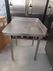 Rohový nerezový stůl 75 x 75cm