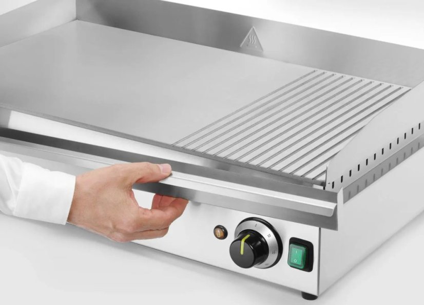 Hendi grilovací deska Kitchen Line, kombinovaná, 697x474x(H)241mm