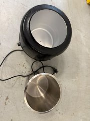 Elektrický kotlík na polévky – černý, objem 10 l