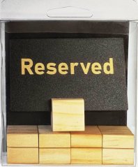 Rezervační tabulky - zlatý popis