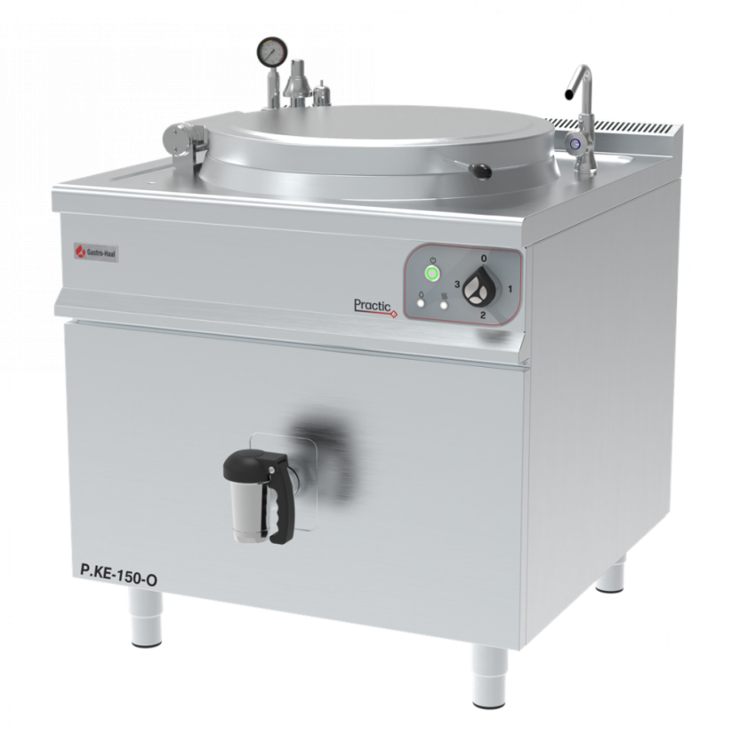 Elektrický varný kotel P‑KE‑150 O – objem 150 l, kulatý