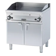 Grilovací deska 76x51 plynová chromovaná hladká s podestavbou | RM - FTL-78GS