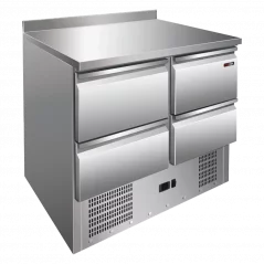 Stůl chladicí 2x2 zásuvky, salátový | REDFOX - MTZ 904
