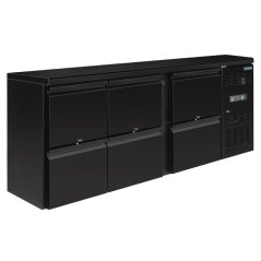 Polar barový chladicí stůl - 6 zásuvek