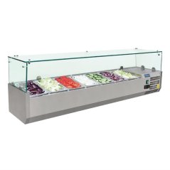 Polar chlazený přípravný servírovací pult pro 7 GN 1/4