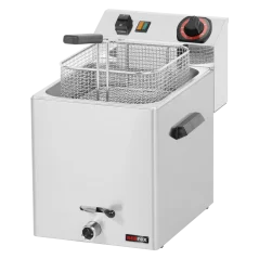 Fritéza elektrická 0,38 kW/l, 8 l stolní s výpustí 230 V | REDFOX - FE 07 V