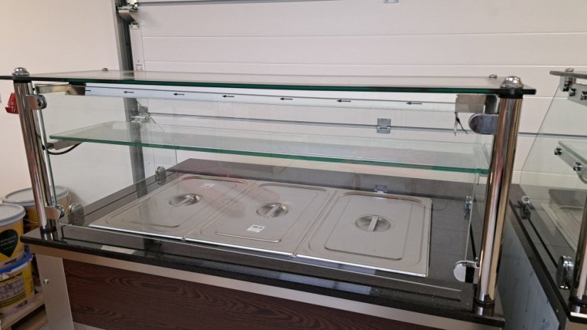 Chladicí výdejní chladící stůl - pult EMPERO EMP.BSS.20 / banketní vozík, bufetový pult