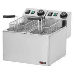 Fritéza elektrická dvojitá 0,42 kW/l, 5+5 l stolní 230 V | REDFOX - FE 44 E