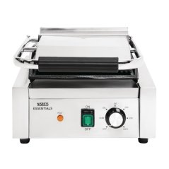 Nisbets Essentials Kontaktní gril s rýhovanou horní deskou