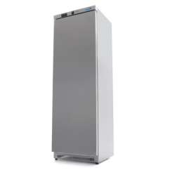 Maxima Mrazící skříň 400l, 6 pevných polic, nerez