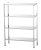 Nerezový regál 4policový 100 × 50 × 180 cm
