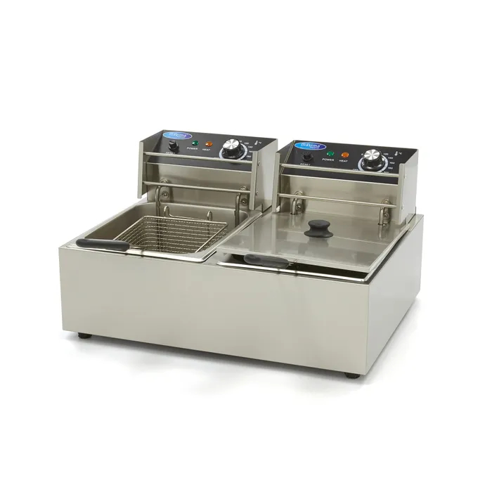 Elektrická fritéza 2 × 6 l – dvojitá, 2 koše
