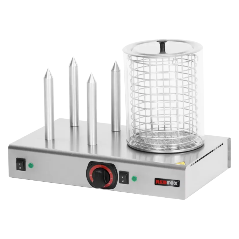 Hot dog 4 trny s košíkem s nádobou | REDFOX - HD 04 NK