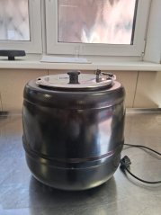 Elektrický kotlík na polévky – černý, objem 10 l